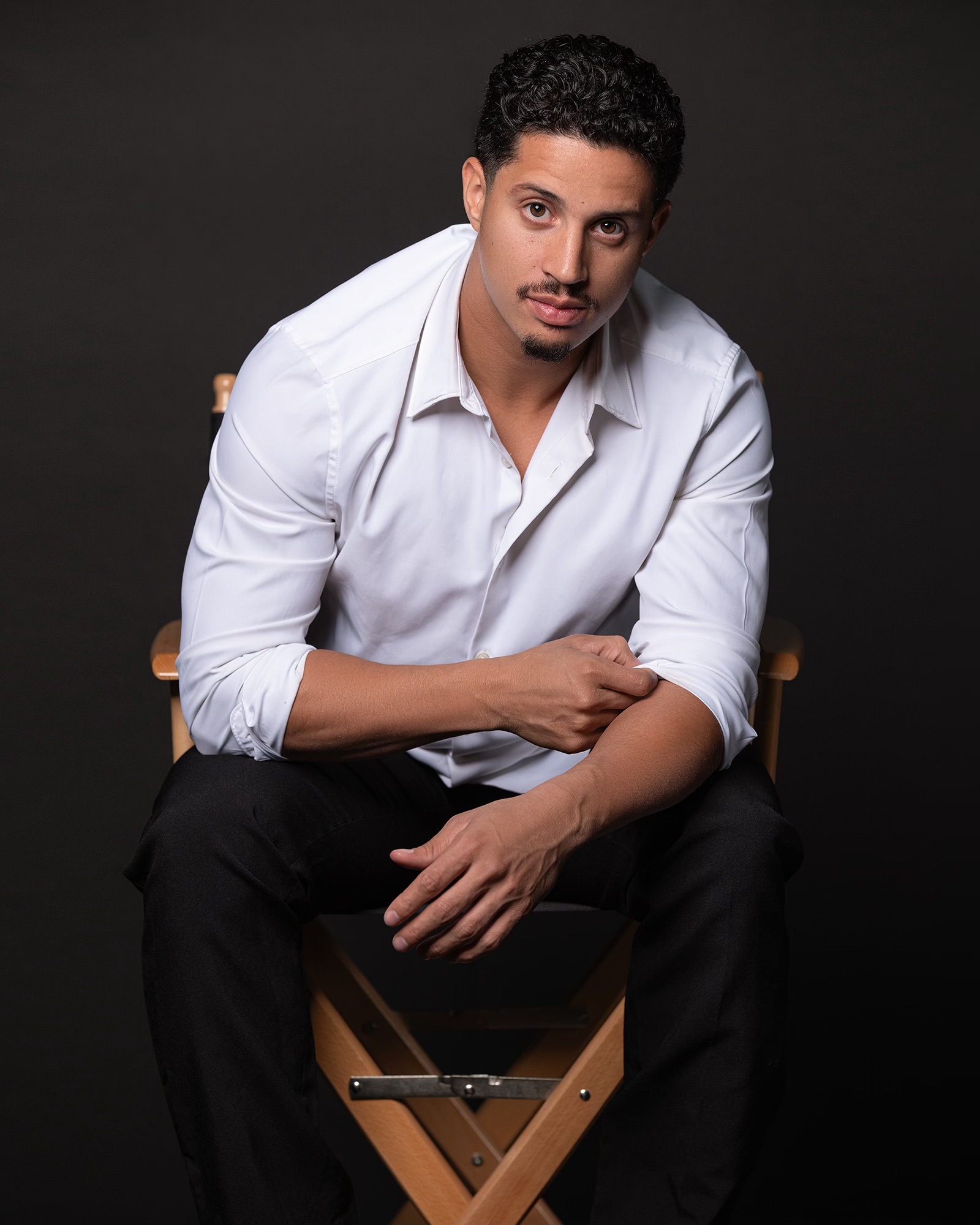 Portrait of stunt performer and martial artist Justin Ortiz